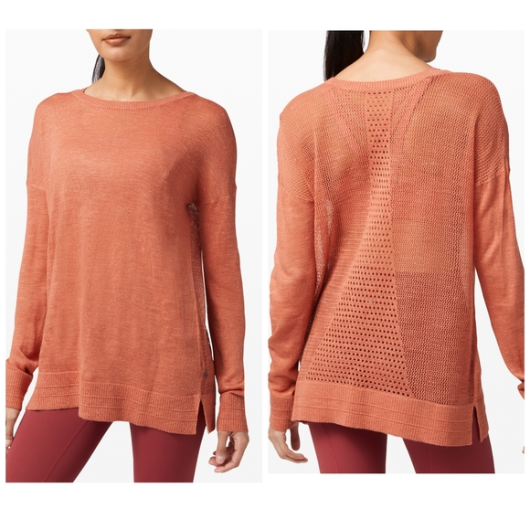 Lululemon well being crew sweater linen Clearance